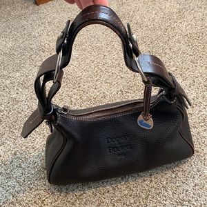 Dooney & Bourke Hobo Brown Pebble Leather Bag